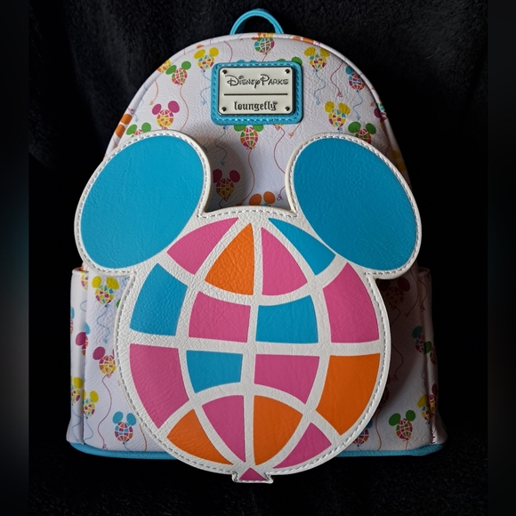 Disneyworld 50th Balloon Loungefly Mini Backpack - Picture 1 of 4